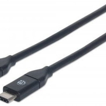 Cable USB C Manhattan USB 3.2 Gen 2 50 cm Negro Modelo 354899