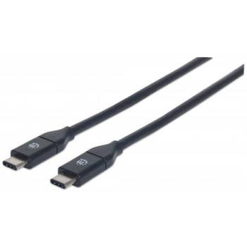 Cable USB Manhattan 354899 - USB C - Macho - 50 Cm - Negro - 354899