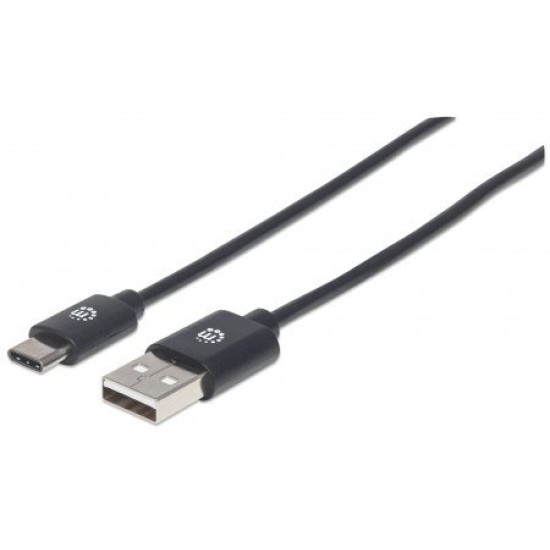 Cable Manhattan 354929 - USB-A - USB-C - 2 Mts - Negro - 354929