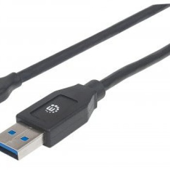 Cable USB Manhattan USB-C a USB-A 2 metros Negro Modelo 354974 Cable USB Manhattan USB-C a USB-A 2 metros Negro Modelo 354974