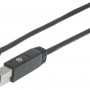 Cable USB Manhattan 354998 - USB C - USB B - Macho - 2 M - Negro - 354998