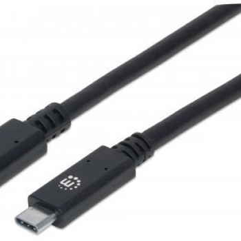 Cable de Extensión USB-C Manhattan Macho a Hembra 50cm USB 3.2 Gen 2 Modelo 355230