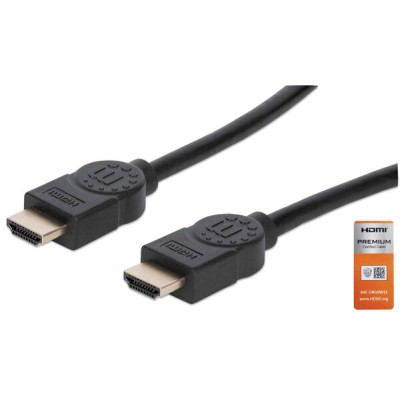 Cable de Video Manhattan 355360 - HDMI - 5M - 4K - 60Hz - 355360