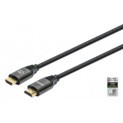 Cable de Video Manhattan 355957 - HDMI - 3M - 8K - 60Hz - Con Ethernet - 355957