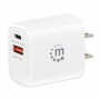 Cargador de Pared Manhattan 406291 - USB-C/USB-A - Blanco - 406291