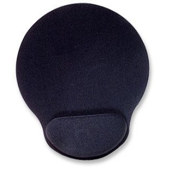 Mouse Pad Manhattan 434362 - Descansa Muñecas - Gel - Negro - 434362