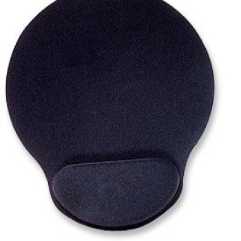 Mouse Pad Manhattan con Gel Descansa Muñecas - Negro - Modelo 434362