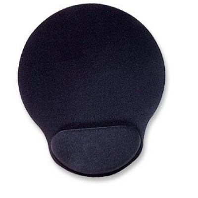 Mouse Pad Manhattan 434362 - Descansa Muñecas - Gel - Negro - 434362