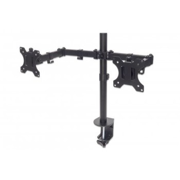 Soporte para Monitores Manhattan 461528 - Universal - Hasta 8 Kg - VESA 75 x 75mm - Negro - 461528