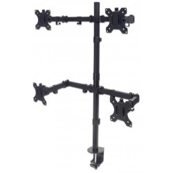 Soporte para 4 Monitores Manhattan 13-32 Pulgadas Hasta 32kg Modelo 461566