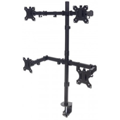 Soporte Manhattan 461566 - 13" a 32" - Para 4 Monitores - Hasta 32Kg - 461566