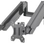 Soporte Manhattan 461627 - 17" a 32" - Soporta 8Kg - Para 2 Monitores - Con pistón a gas - 461627