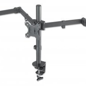 Soporte Manhattan para 3 Monitores 13-27 Pulgadas Movimiento Articulado Modelo 461658