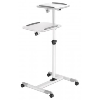 Soporte de Piso Manhattan 461726 - Soporta 10Kg - Para Proyector y Laptop - Móvil - 461726