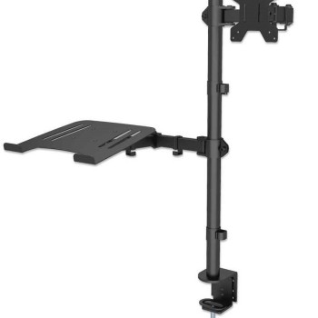 Soporte de Escritorio Manhattan para Monitor y Laptop - Ajustable 13" a 32" - Soporta 8kg - Modelo 462136
