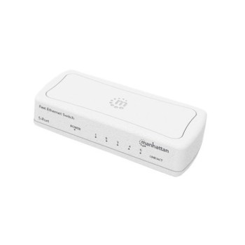 Switch Manhattan - 5 Puertos - Fast Ethernet - No Gestionado - Blanco - 560672