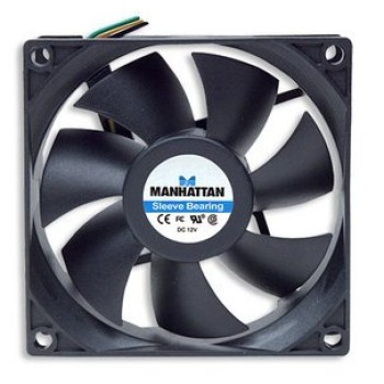 Ventilador Manhattan 80mm 2500 RPM 3 Pines para Gabinete de Computadora Modelo 700955