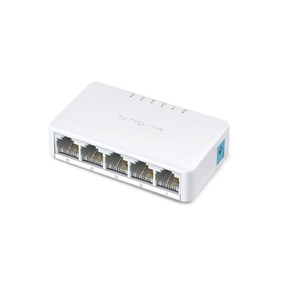 Mini Switch MERCUSYS MS105 - 5 Puertos - Fast Ethernet - No Gestionado - Blanco - MS105