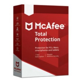 Antivirus McAfee Total Protection - 10 Dispositivos - 1 Año - Caja - MTP00LNRXRDA