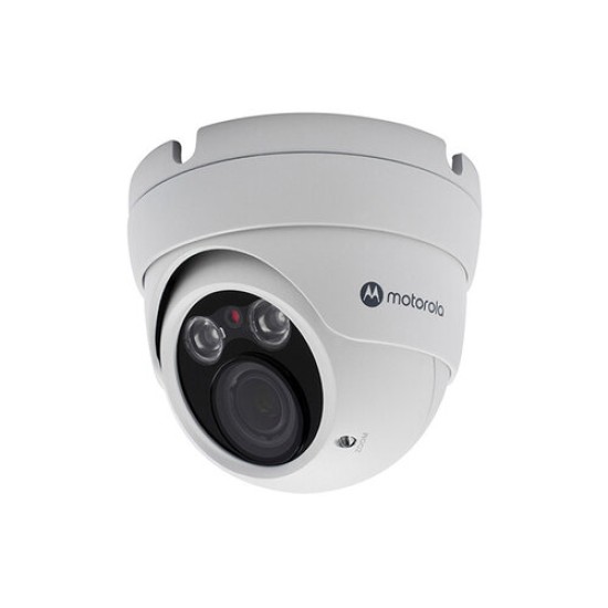 Cámara CCTV Motorola MTADM042611 - 2MP - Domo - Lente  2.8 a 12 mm - IR 40M - IP66 - MTADM042611