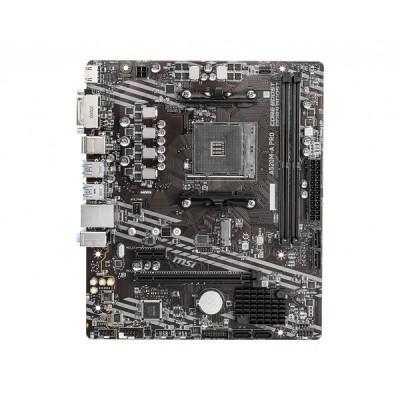 Tarjeta Madre MSI A520M-A PRO - Socket AM4 - 2xDDR4 - 1866/3200MHz - HDMI - DVI-D - M.2 - USB 2.0/3.2 - Micro ATX - A520M-A PRO