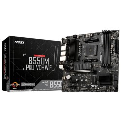 Tarjeta Madre MSI B550M PRO-VDH WIFI Socket AM4 DDR4 128GB Micro ATX