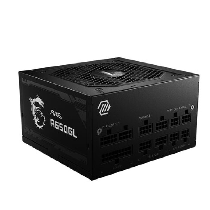 Fuente de Poder MSI MAG A650GL - 650W - ATX - 20+4 - 5 SATA - 80 PLUS Bronze - MAG A650GL