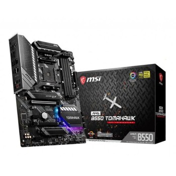 Tarjeta Madre MSI MAG B550 TOMAHAWK - Socket AM4 - 4xDDR4 - 2133/3200/5100(OC) MHz - HDMI - DisplayPort - M.2 - USB 2.0/3.2 - ATX  - MAG B550 TOMAHAWK