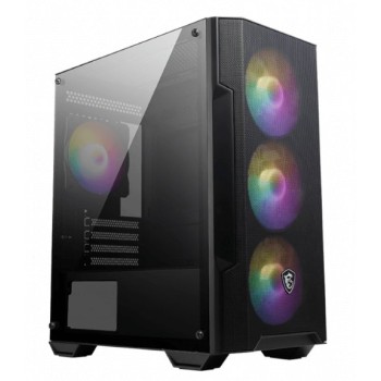 Gabinete Gamer MSI MAG FORGE M100A - Mini Torre - Micro-ATX/Mini-ITX - 3x Ventilador Frontal - Panel Lateral - MAG FORGE M100A