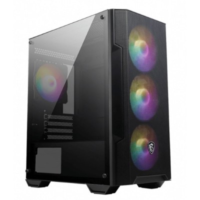 Gabinete Gamer MSI MAG FORGE M100A - Mini Torre - Micro-ATX/Mini-ITX - 3x Ventilador Frontal - Panel Lateral - MAG FORGE M100A