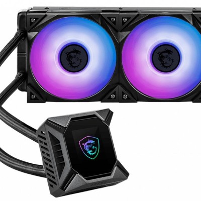 Enfriamiento Líquido MSI MPG CORELIQUID K240 V2 - 2 Ventiladores - 2500 RPM - RGB - MPG CORELIQUID K240 V2