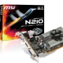 Tarjeta de Vídeo MSI Nvidia GeForce G 210 - 1GB - 64-Bit - PCI-E 2.0 - GDDR3 - HDMI - DVI-D - VGA - N210-MD1G/D3