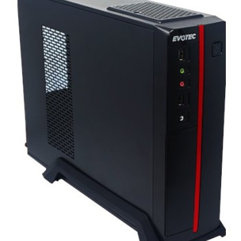 Gabinete Evotec Viena Slim M-ATX con Fuente 600W Negro/Rojo Modelo EV-1011 Gabinete Evotec Viena Slim M-ATX con Fuente 600W Negro/Rojo Modelo EV-1011