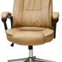Silla de Oficina Naceb NA-0930C - Reclinable 45° - Hasta 120kg - Café  - NA-0930C