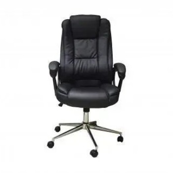 Silla de Oficina Naceb NA-0930N - Reclinable 45° - Hasta 120kg - Negro  - NA-0930N