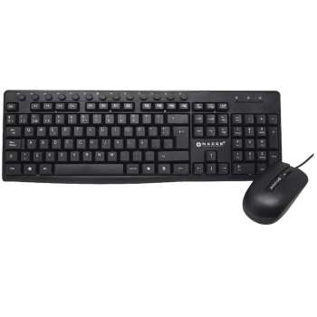 Kit de Teclado y Mouse Naceb NA-112N - Alámbrico - USB - Negro - NA-112N