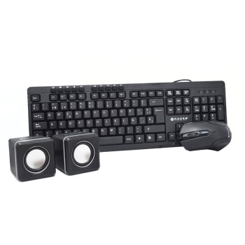 Kit Teclado y Mouse Naceb NA-228N - Alámbrico USB 2.0 - Negro