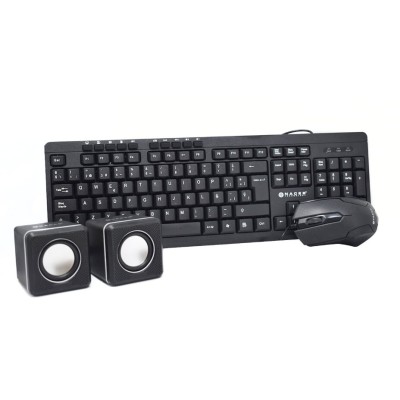Kit Teclado y Mouse Naceb Technology NA-228N - Alámbrico - USB 2.0 - Negro - NA-228N