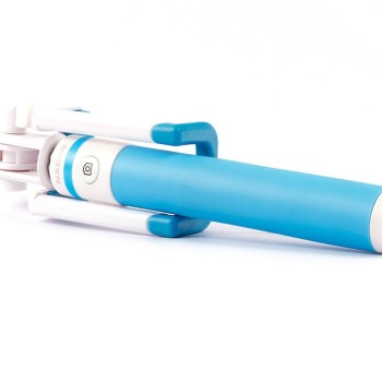 Palo Selfie Naceb 74 cm Universal con Botón Shutter Modelo NA-595AZ Azul