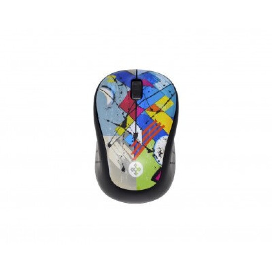 Mouse Naceb Technology Arty - Inalámbrico - USB - Multicolor - NA-0118A