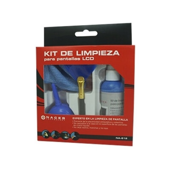 Kit de Limpieza Naceb NA-612 - Para Plasma/Monitores - LED/LCD - NA-612