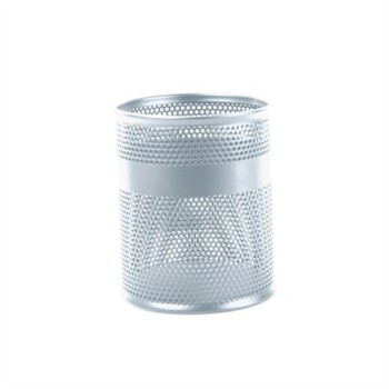Porta Lápices Nextep NE-158P - Malla Metálica - 8.5 x 10cm - Plata - NE-158P