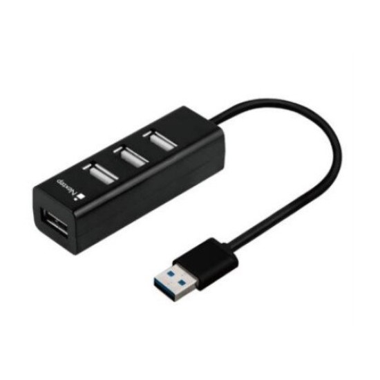 Hub USB Nextep NE-444 - 4x USB 2.0 - Negro - NE-444