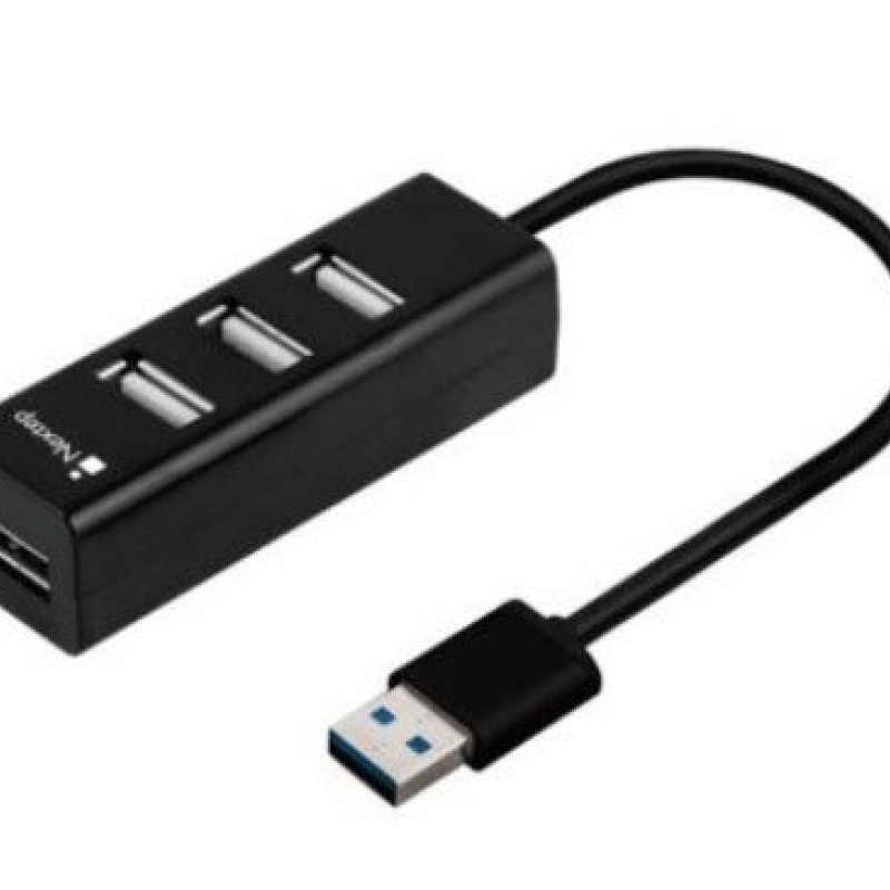 Hub USB Nextep NE-444 - 4x USB 2.0 - Negro - NE-444