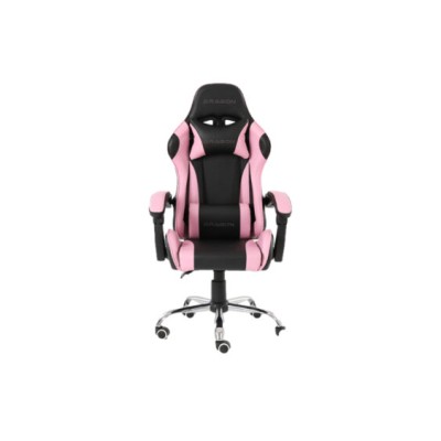 Silla Gamer Nextep Dragon XT Falkor - Soporta 125Kg - Negro con Rosa - NE-461RS