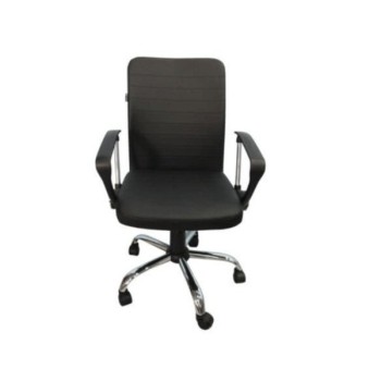 Silla de Oficina Nextep NE-650R - Reclinable - Con Descansabrazos - Negro - NE-650R