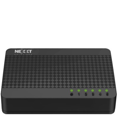 Switch Nexxt Naxos500 - 5 Puertos - Fast Ethernet - No Gestionado - ASIDT054U2