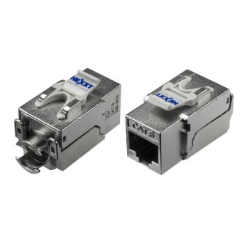Jack Blindado Nexxt - Cat6 - RJ-45 - Plata - PCGKJC6TYRJSL