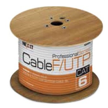 Bobina Nexxt - Cat6 - 305M - 23 AWG - Negro - PCGUCC6FTBK