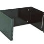 Bracket de Pared North System NORTH716-BKL - 3U - 19" - Liso - Calibre 18 - Negro - NORTH716-BKL